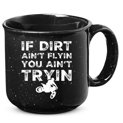Funny Dirt Bike Riding Motocross Rider Supercross 15oz Campfire Ceramic Mug