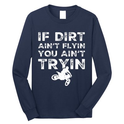 Funny Dirt Bike Riding Motocross Rider Supercross Long Sleeve Shirt