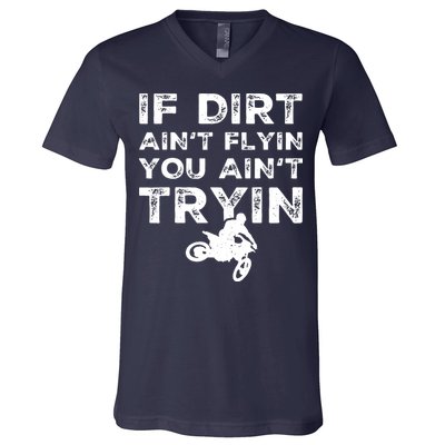 Funny Dirt Bike Riding Motocross Rider Supercross V-Neck T-Shirt