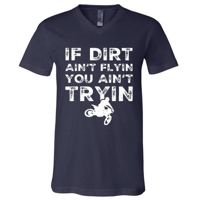 Funny Dirt Bike Riding Motocross Rider Supercross V-Neck T-Shirt