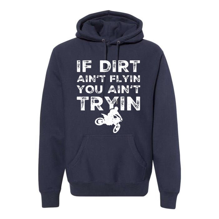 Funny Dirt Bike Riding Motocross Rider Supercross Premium Hoodie