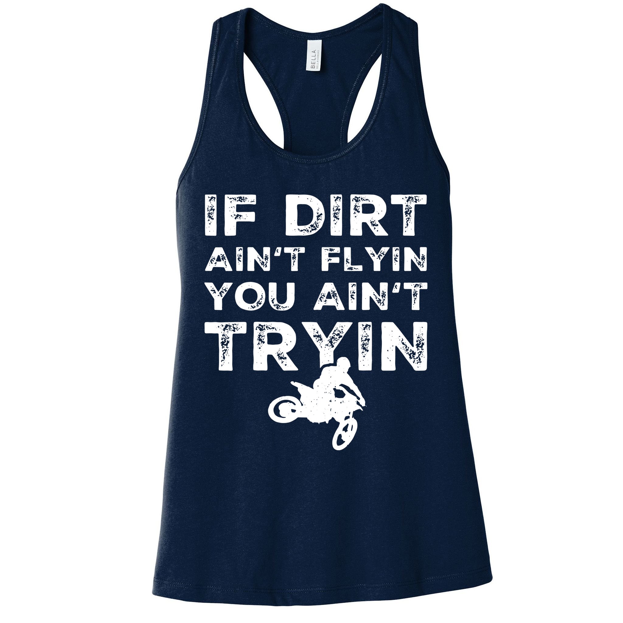 Funny Dirt Bike Riding Motocross Rider Supercross Womens Tank Top
