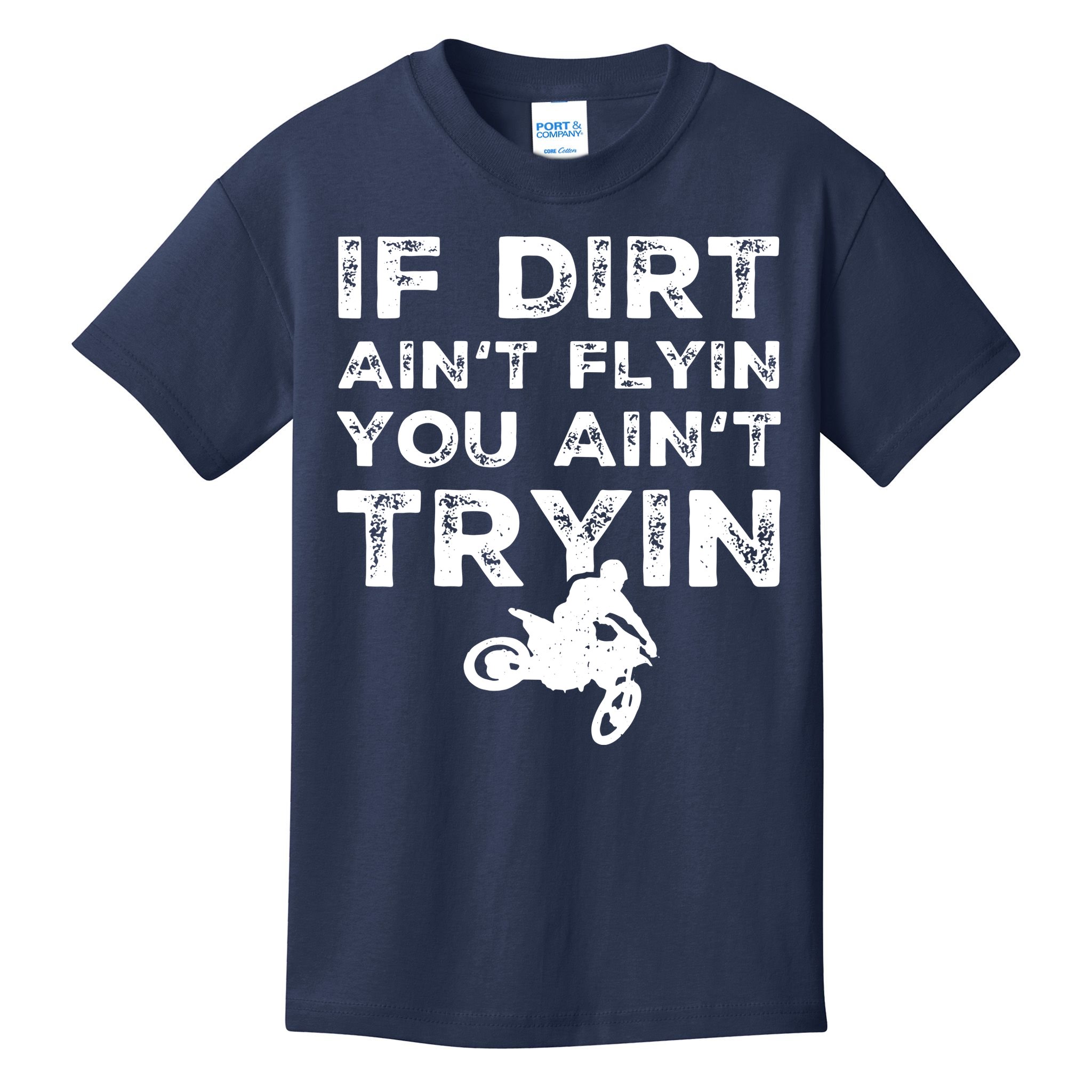 Funny Dirt Bike Riding Motocross Rider Supercross Kids T-Shirt