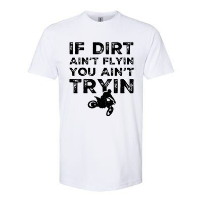 Funny Dirt Bike Riding Motocross Rider Supercross Softstyle CVC T-Shirt