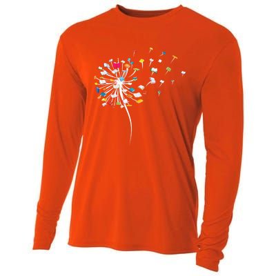 Funny Dandelion Books Gift For Reading Lover Cooling Performance Long Sleeve Crew