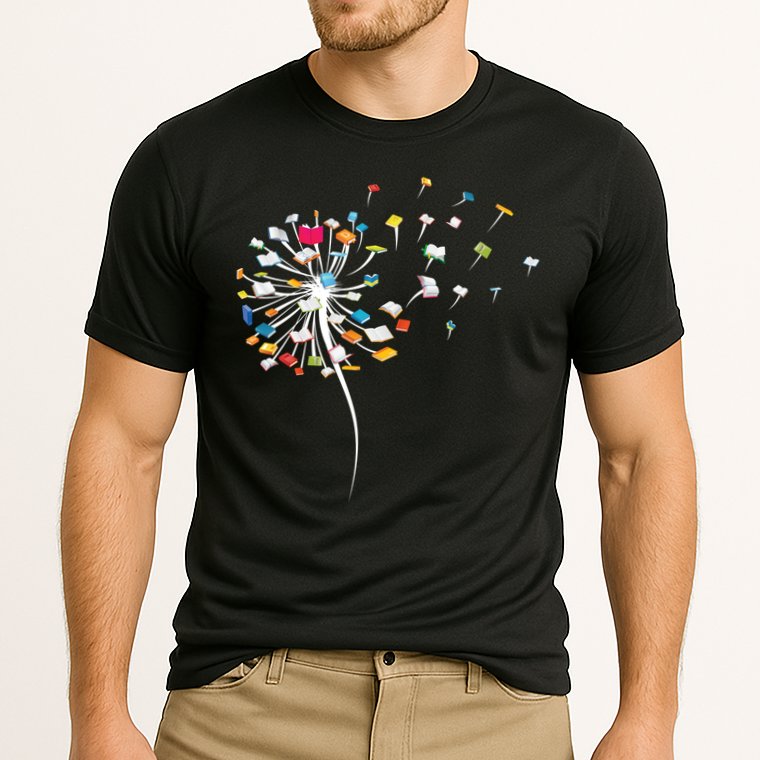 Funny Dandelion Books Gift For Reading Lover Cooling Performance Crew T-Shirt