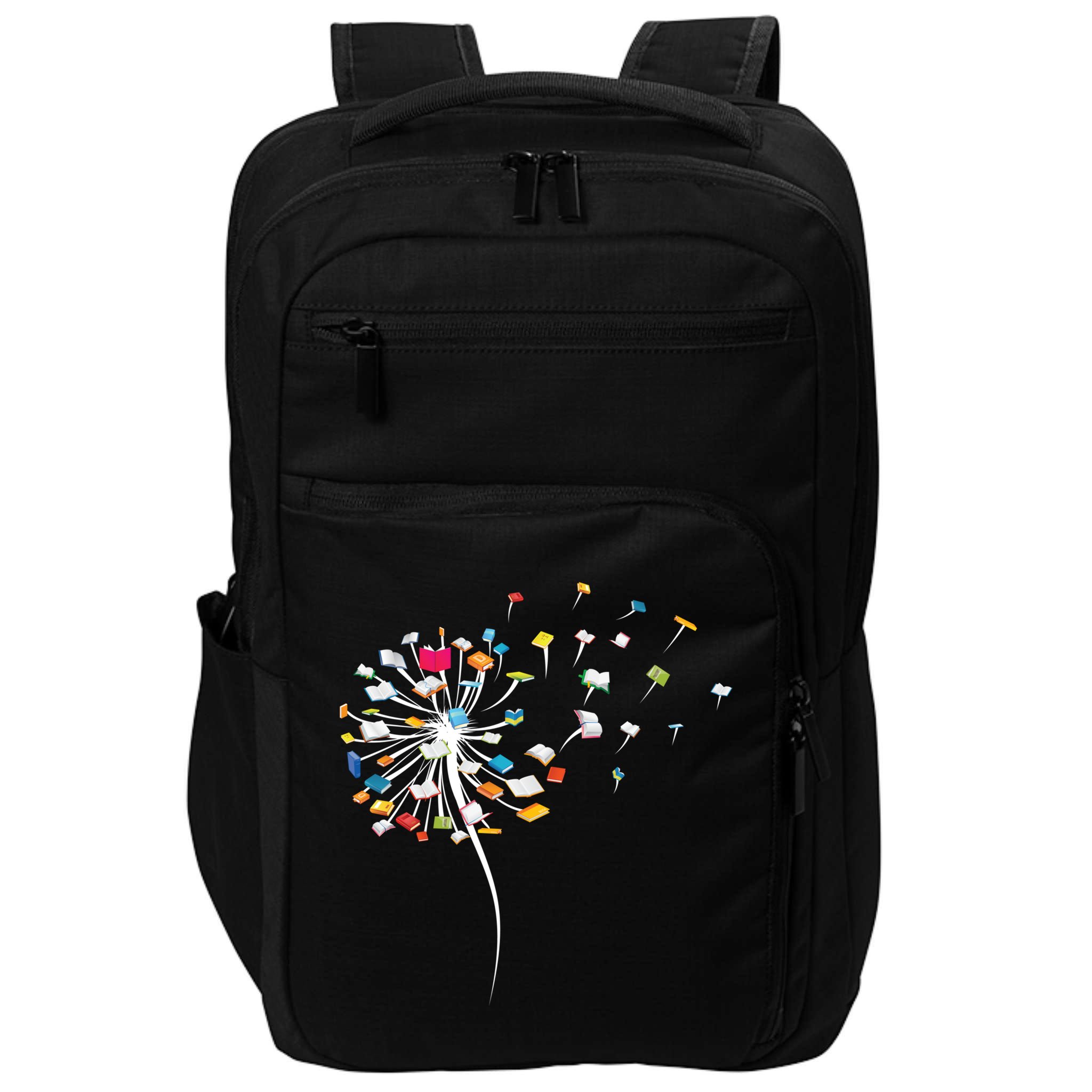 Funny Dandelion Books Gift For Reading Lover Impact Tech Backpack