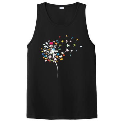 Funny Dandelion Books Gift For Reading Lover PosiCharge Competitor Tank