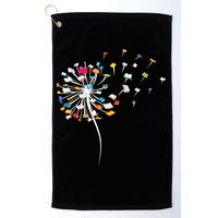 Funny Dandelion Books Gift For Reading Lover Golf Towel