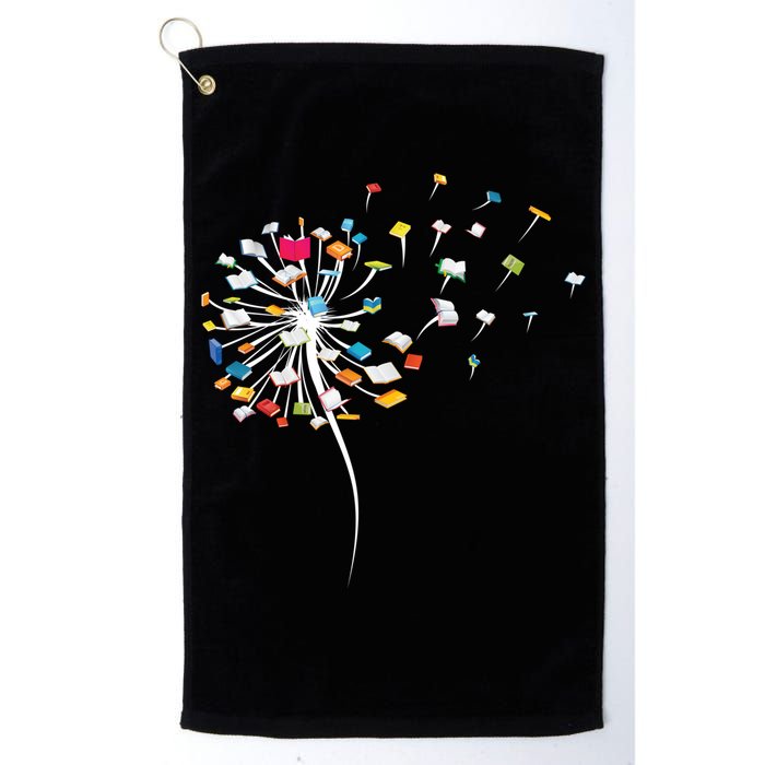 Funny Dandelion Books Gift For Reading Lover Golf Towel