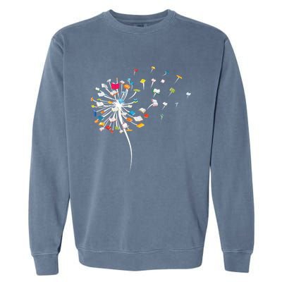 Funny Dandelion Books Gift For Reading Lover Garment-Dyed Sweatshirt