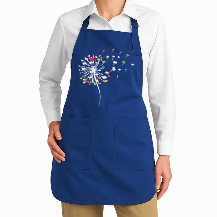 Funny Dandelion Books Gift For Reading Lover Apron