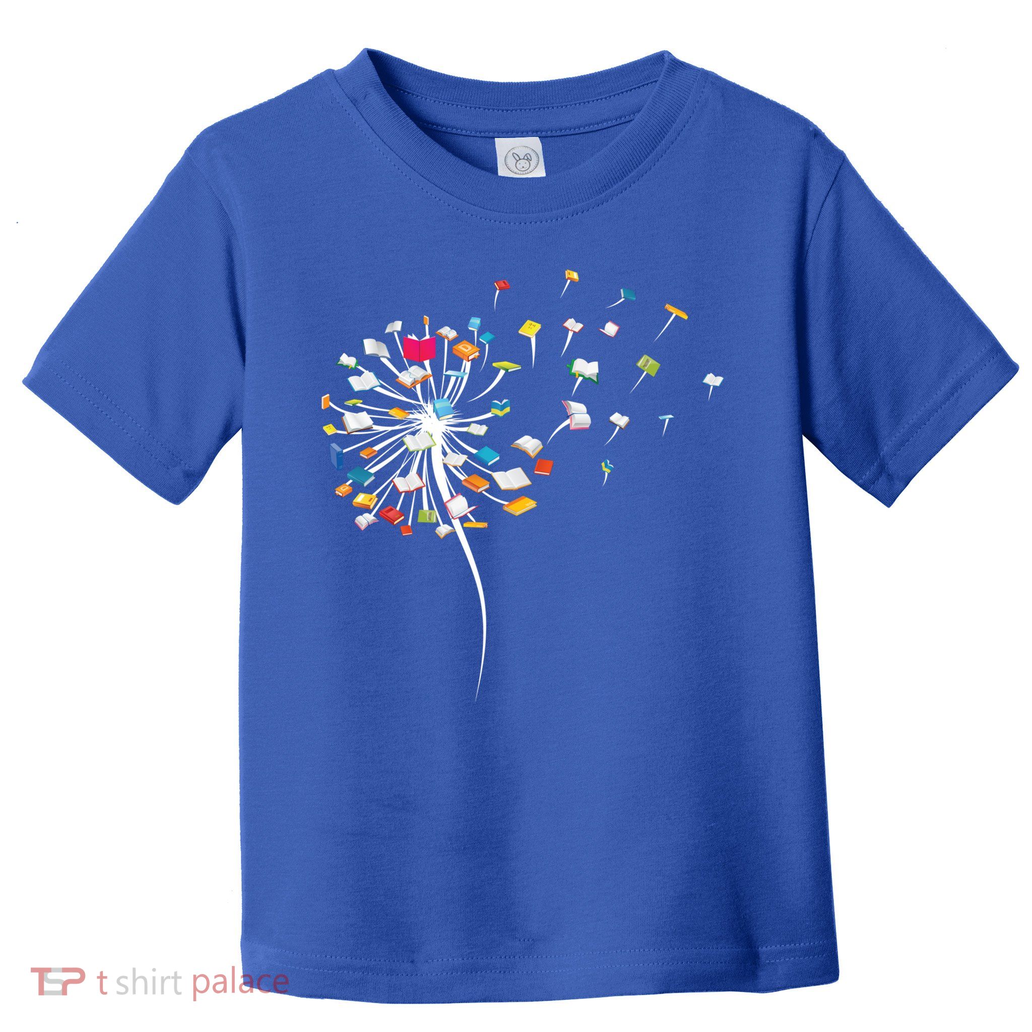 Funny Dandelion Books Gift For Reading Lover Toddler T-Shirt