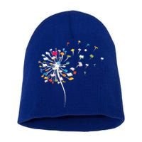 Funny Dandelion Books Gift For Reading Lover Short Acrylic Beanie