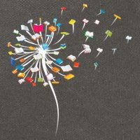 Funny Dandelion Books Gift For Reading Lover Cotton Canvas Backpack