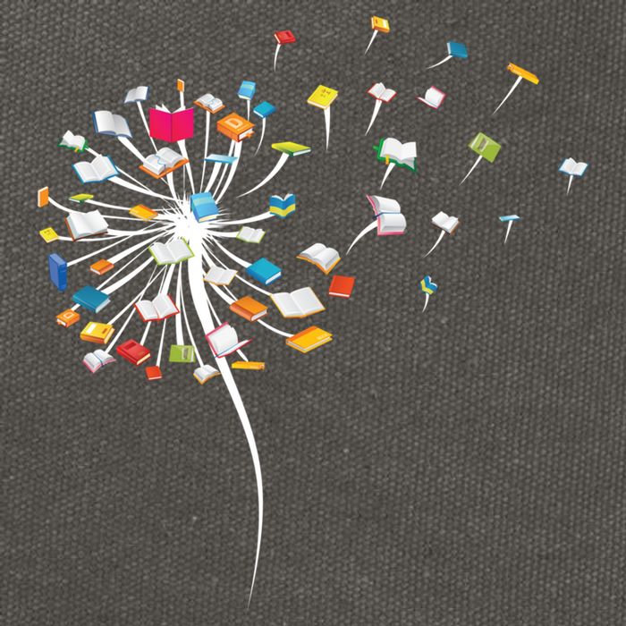 Funny Dandelion Books Gift For Reading Lover Cotton Canvas Backpack