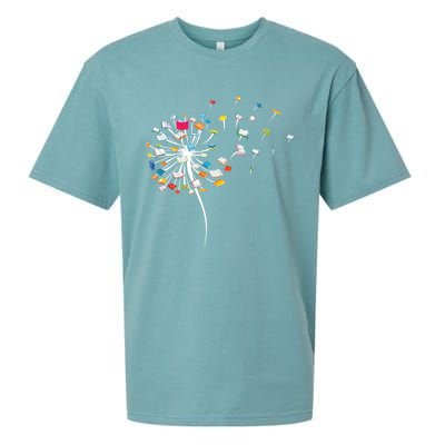 Funny Dandelion Books Gift For Reading Lover Sueded Cloud Jersey T-Shirt