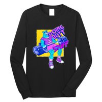 Funny Doing Butt Stuff Workout Bodybuilding Fitness Gym Long Sleeve Shirt