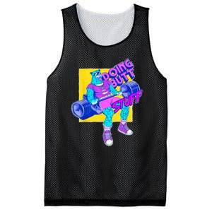 Funny Doing Butt Stuff Workout Bodybuilding Fitness Gym Mesh Reversible Basketball Jersey Tank