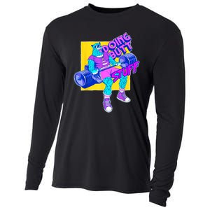 Funny Doing Butt Stuff Workout Bodybuilding Fitness Gym Cooling Performance Long Sleeve Crew