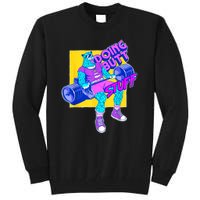 Funny Doing Butt Stuff Workout Bodybuilding Fitness Gym Tall Sweatshirt