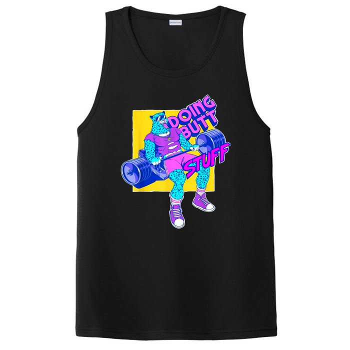 Funny Doing Butt Stuff Workout Bodybuilding Fitness Gym PosiCharge Competitor Tank