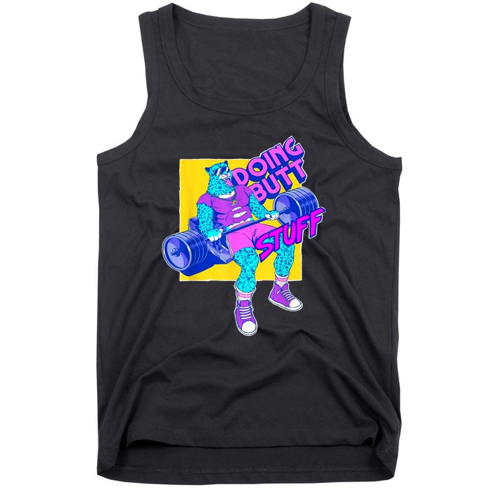 Funny Doing Butt Stuff Workout Bodybuilding Fitness Gym Tank Top