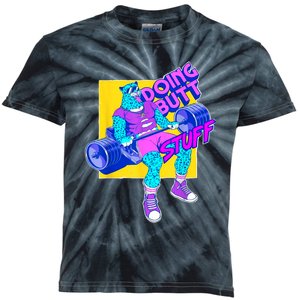 Funny Doing Butt Stuff Workout Bodybuilding Fitness Gym Kids Tie-Dye T-Shirt