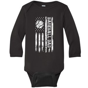 Fathers Day Baseball Dad Gifts Dad Men Baseball Wife Son Baby Long Sleeve Bodysuit