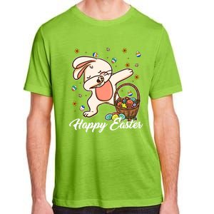 Funny Dabbing Bunny Happy Easter Day Funny Gift Gift Adult ChromaSoft Performance T-Shirt