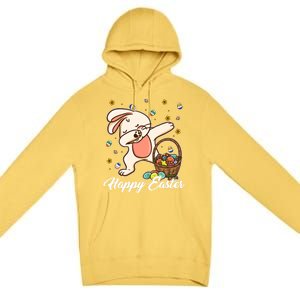 Funny Dabbing Bunny Happy Easter Day Funny Gift Gift Premium Pullover Hoodie