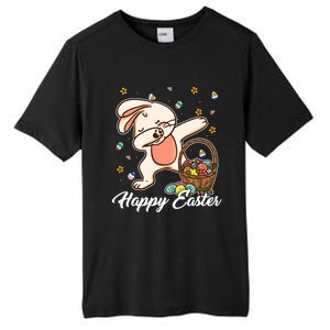 Funny Dabbing Bunny Happy Easter Day Funny Gift Gift Tall Fusion ChromaSoft Performance T-Shirt