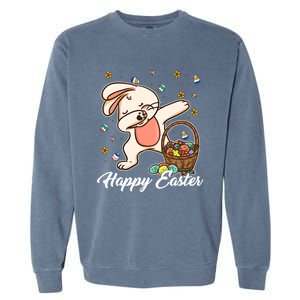 Funny Dabbing Bunny Happy Easter Day Funny Gift Gift Garment-Dyed Sweatshirt