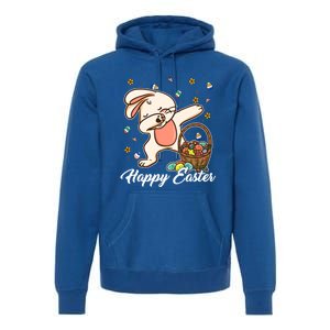 Funny Dabbing Bunny Happy Easter Day Funny Gift Gift Premium Hoodie