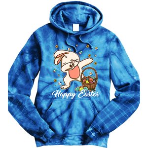 Funny Dabbing Bunny Happy Easter Day Funny Gift Gift Tie Dye Hoodie