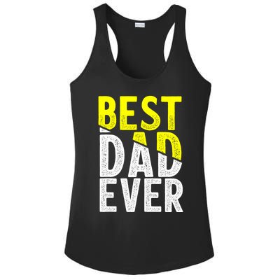 Father Day Best Dad Ever From Daughter Son Mom Ladies PosiCharge Competitor Racerback Tank