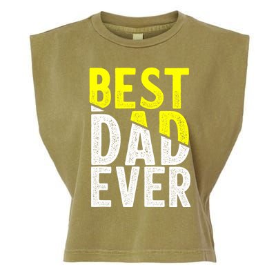 Father Day Best Dad Ever From Daughter Son Mom Garment-Dyed Women's Muscle Tee