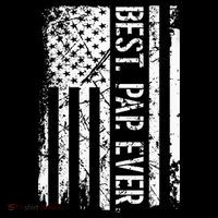 Fathers Day Best Pap Ever American Flag Gift 16 in Basic Backpack