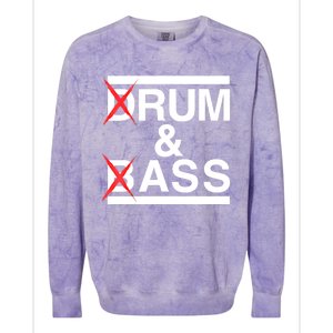 Funny Drum & Bass / Rum & Ass Lovers Colorblast Crewneck Sweatshirt