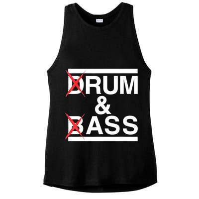 Funny Drum & Bass / Rum & Ass Lovers Ladies PosiCharge Tri-Blend Wicking Tank