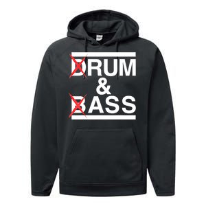 Funny Drum & Bass / Rum & Ass Lovers Performance Fleece Hoodie