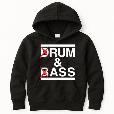 Funny Drum & Bass / Rum & Ass Lovers Kids Hoodie