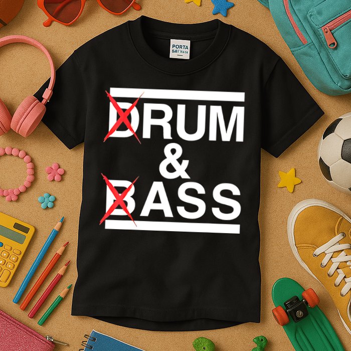 Funny Drum & Bass / Rum & Ass Lovers Kids T-Shirt