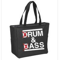Funny Drum & Bass / Rum & Ass Lovers Zip Tote Bag