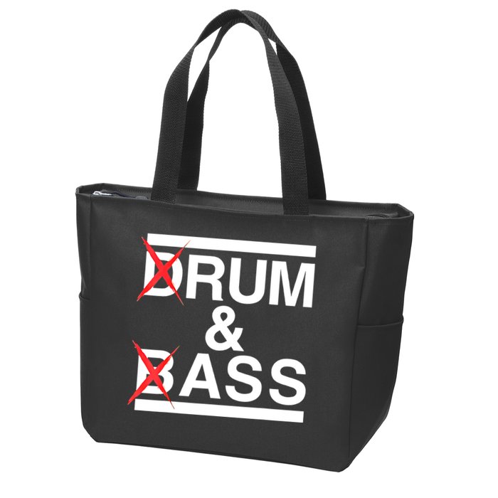Funny Drum & Bass / Rum & Ass Lovers Zip Tote Bag