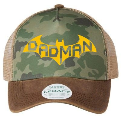 Funny Dad Birthday Present Idea Dadman Son Birth Legacy Tie Dye Trucker Hat