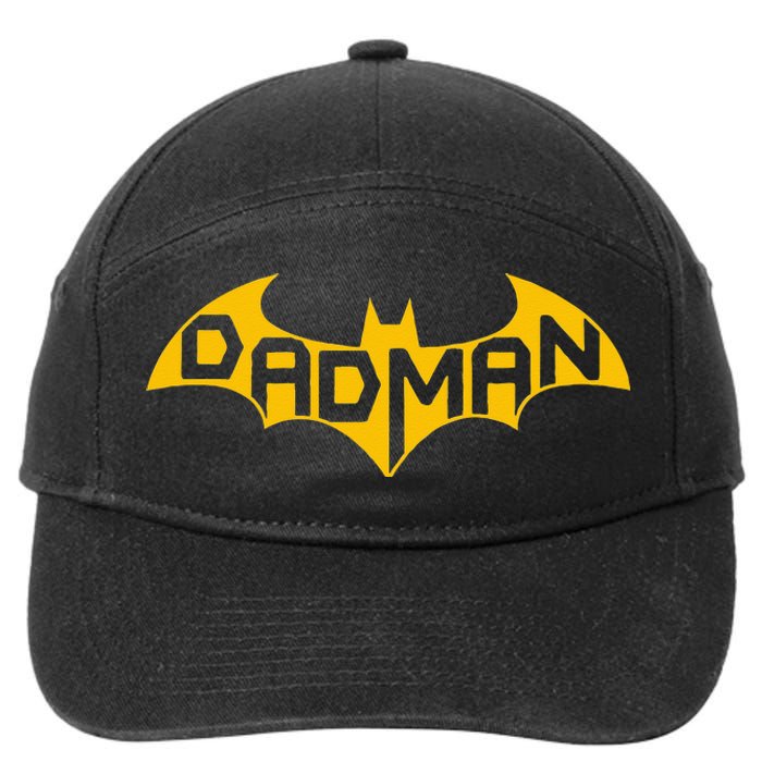 Funny Dad Birthday Present Idea Dadman Son Birth 7-Panel Snapback Hat