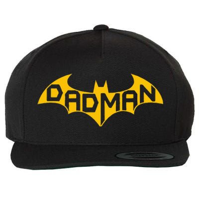 Funny Dad Birthday Present Idea Dadman Son Birth Wool Snapback Cap