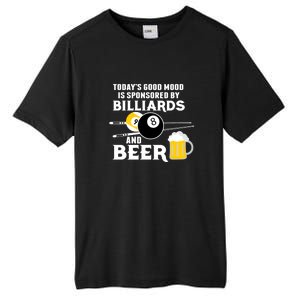 Father's Day BILLIARDS AND BEER BILLIARDS POOL PLAYER Gift For Dad Tall Fusion ChromaSoft Performance T-Shirt