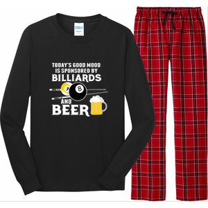 Father's Day BILLIARDS AND BEER BILLIARDS POOL PLAYER Gift For Dad Long Sleeve Pajama Set